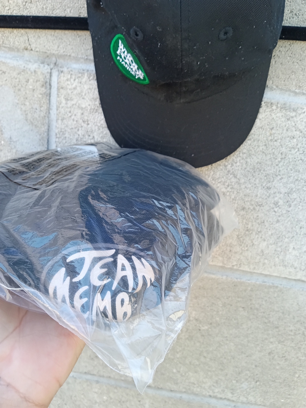 Whole foods Black Baseball Cap with Green Patch